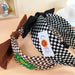 Wholesale fabric checkerboard rabbit ears headband JDC-HD-O317 Headband 潮炫 Wholesale Jewelry JoyasDeChina Joyas De China