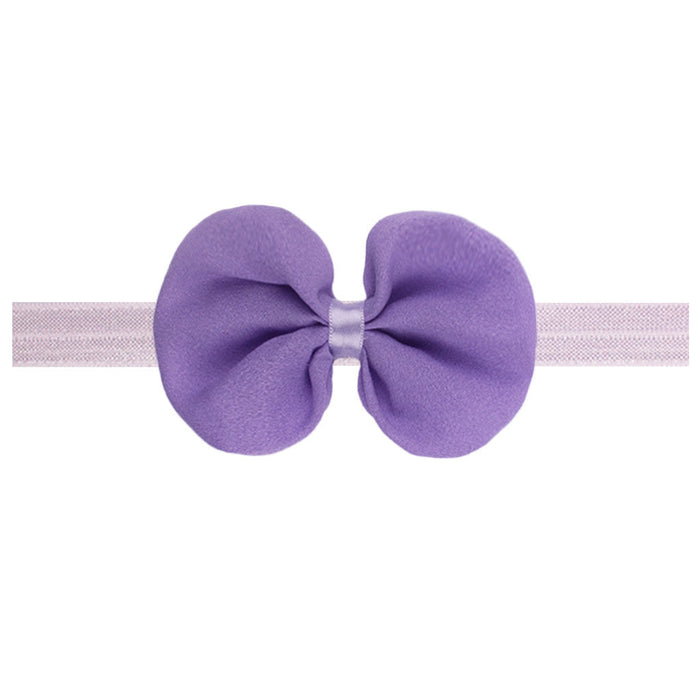 Wholesale fabric chiffon bow children's headband JDC-HD-ML010 Headband JoyasDeChina purple Wholesale Jewelry JoyasDeChina Joyas De China