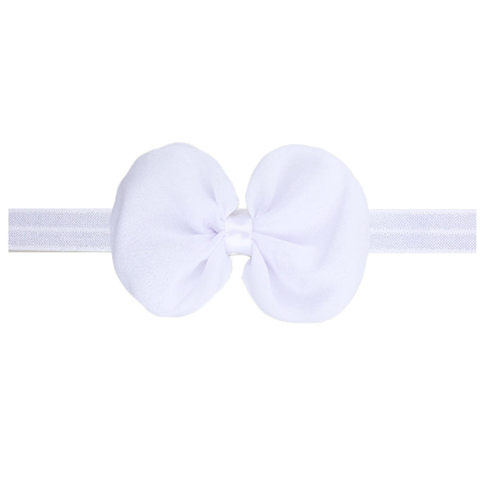 Wholesale fabric chiffon bow children's headband JDC-HD-ML010 Headband JoyasDeChina White Wholesale Jewelry JoyasDeChina Joyas De China