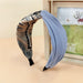 Wholesale fabric cross headband JDC-HD-O325 Headband 潮炫 blue Wholesale Jewelry JoyasDeChina Joyas De China