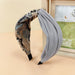 Wholesale fabric cross headband JDC-HD-O325 Headband 潮炫 gray Wholesale Jewelry JoyasDeChina Joyas De China