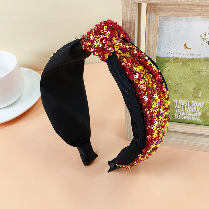 Wholesale fabric knotted headband JDC-HD-O321 Headband 潮炫 big red Wholesale Jewelry JoyasDeChina Joyas De China