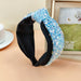 Wholesale fabric knotted headband JDC-HD-O321 Headband 潮炫 blue Wholesale Jewelry JoyasDeChina Joyas De China