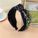Wholesale fabric knotted headband JDC-HD-O321 Headband 潮炫 navy Wholesale Jewelry JoyasDeChina Joyas De China