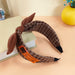 Wholesale fabric labeling letter bow headband JDC-HD-O309 Headband 潮炫 coffee Wholesale Jewelry JoyasDeChina Joyas De China
