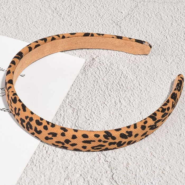 Bulk Jewelry Wholesale fabric leopard print headband hair rope JDC-HD-K008 Wholesale factory from China YIWU China