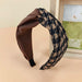 Wholesale fabric leopard sanded hair band JDC-HD-O324 Headband 潮炫 coffee-1 Wholesale Jewelry JoyasDeChina Joyas De China