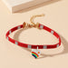 Wholesale fabric love bracelet JDC-BT-A021 Bracelet 妙雅 red Wholesale Jewelry JoyasDeChina Joyas De China