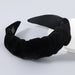 Wholesale fabric pleated headband JDC-HD-JL017 Headband JoyasDeChina black Wholesale Jewelry JoyasDeChina Joyas De China