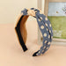 Wholesale fabric polka dot hair band JDC-HD-O336 Headband 潮炫 blue Wholesale Jewelry JoyasDeChina Joyas De China