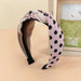 Wholesale fabric polka dot hair band JDC-HD-O336 Headband 潮炫 pink Wholesale Jewelry JoyasDeChina Joyas De China
