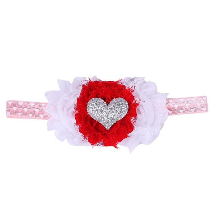 Wholesale Fabric Red Kids Love Heart Stretch Heart Headband JDC-HD-GSQN031 Headband 丘诺 4# Wholesale Jewelry JoyasDeChina Joyas De China