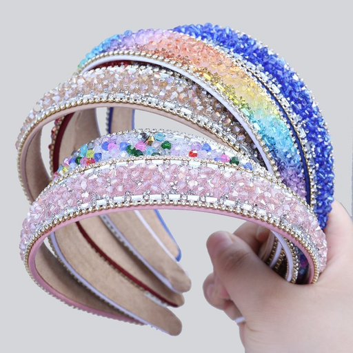Wholesale fabric Rhinestone-studded acrylic headband JDC-HD-JL004 Headband JoyasDeChina Wholesale Jewelry JoyasDeChina Joyas De China