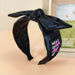 Wholesale fabric wide-side letter labeling bow headband JDC-HD-O316 Headband 潮炫 balck Wholesale Jewelry JoyasDeChina Joyas De China