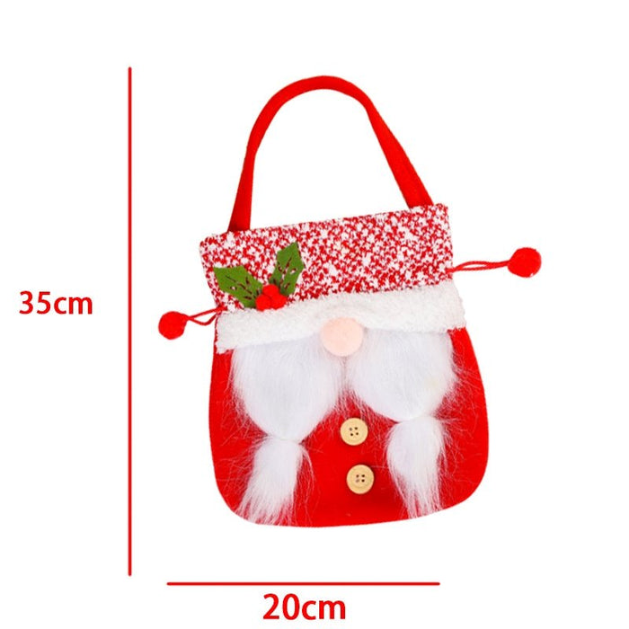 Wholesale Faceless Santa Claus Cloth Christmas Carry Apple Bag JDC-HB-GL005 Handbags 港恋 Red braid Wholesale Jewelry JoyasDeChina Joyas De China