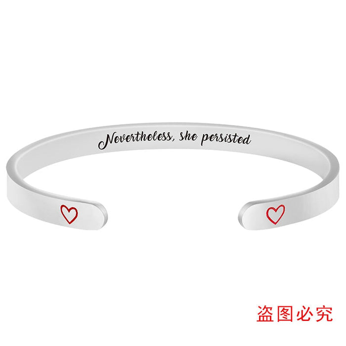 Wholesale Family Holiday Gift Love Stainless Steel Bracelet MOQ≥2 JDC-BT-GangGu002 Bracelet 钢古 Wholesale Jewelry JoyasDeChina Joyas De China