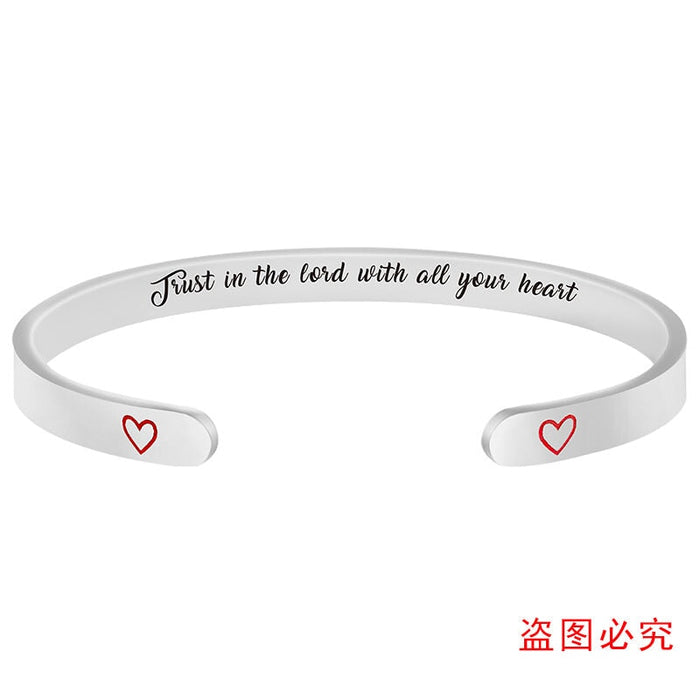 Wholesale Family Holiday Gift Love Stainless Steel Bracelet MOQ≥2 JDC-BT-GangGu002 Bracelet 钢古 MOQ2 S00075 Wholesale Jewelry JoyasDeChina Joyas De China
