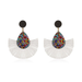 Wholesale fan-shaped tassel colored diamond earrings JDC-ES-D563 Earrings JoyasDeChina Wholesale Jewelry JoyasDeChina Joyas De China