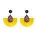 Wholesale fan-shaped tassel colored diamond earrings JDC-ES-D563 Earrings JoyasDeChina Wholesale Jewelry JoyasDeChina Joyas De China
