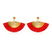 Wholesale fan-shaped Tassel Earrings JDC-ES-D567 Earrings JoyasDeChina 02 Red Wholesale Jewelry JoyasDeChina Joyas De China