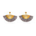 Wholesale fan-shaped Tassel Earrings JDC-ES-D567 Earrings JoyasDeChina 03 Gray Wholesale Jewelry JoyasDeChina Joyas De China