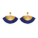 Wholesale fan-shaped Tassel Earrings JDC-ES-D567 Earrings JoyasDeChina 06 sapphire blue Wholesale Jewelry JoyasDeChina Joyas De China
