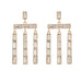Wholesale fancy color diamond tassel long alloy earrings wholesale JDC-ES-JL948 Earrings 氿乐 White Wholesale Jewelry JoyasDeChina Joyas De China