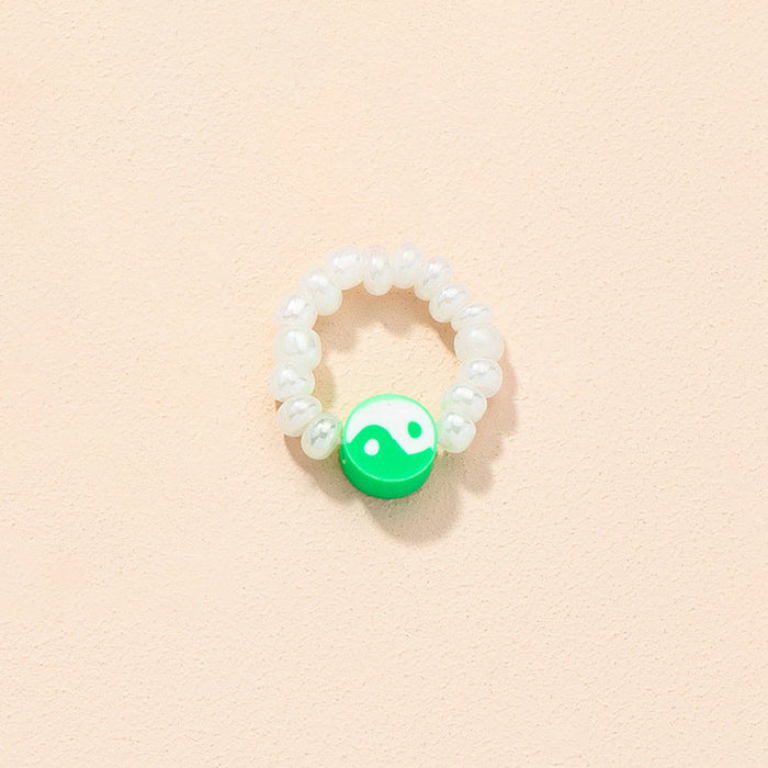 Wholesale fashion acrylic resin ring JDC-RS-AYN030 Rings JoyasDeChina R484-Green Adjustable opening Wholesale Jewelry JoyasDeChina Joyas De China