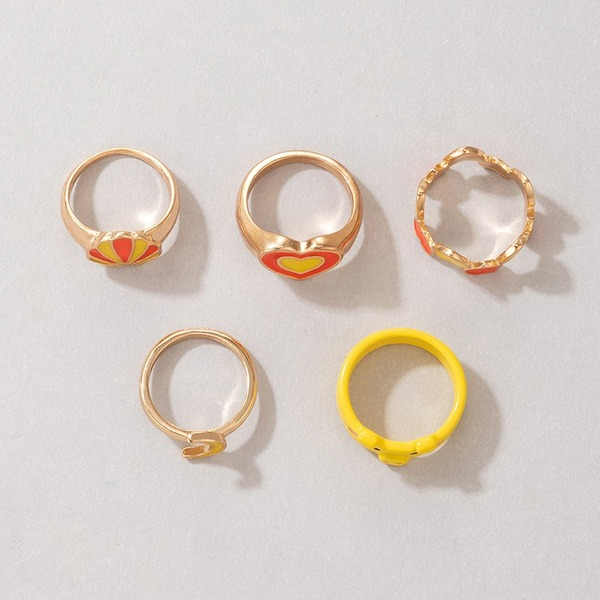 Wholesale fashion color contrast combination ring JDC-RS-C302 Rings JoyasDeChina Wholesale Jewelry JoyasDeChina Joyas De China