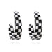 Wholesale fashion contrast black and white lattice Earrings JDC-ES-MY095 Earrings JoyasDeChina Black and white lattice Wholesale Jewelry JoyasDeChina Joyas De China