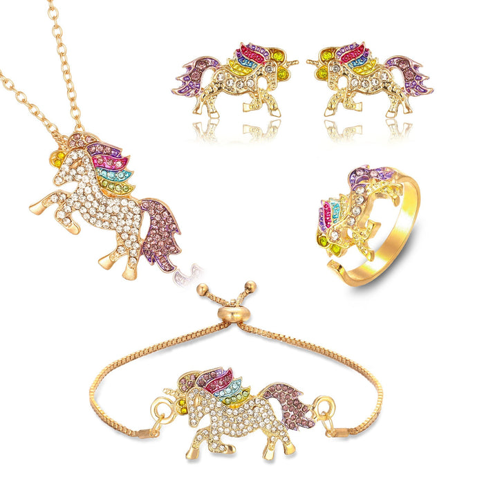 Wholesale fashion electroplating Unicorn Necklace JDC-NE-Yiz006 Necklaces 艺真 golds Wholesale Jewelry JoyasDeChina Joyas De China