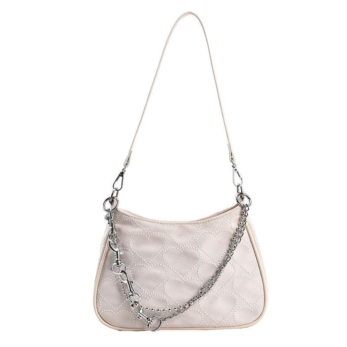 Bulk Jewelry Wholesale fashion embroidered thread love one shoulder messenger small square bag JDC-HB-LS004 Wholesale factory from China YIWU China