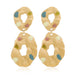Wholesale fashion exaggerated alloy earrings JDC-ES-KQ056 Earrings JoyasDeChina golden Wholesale Jewelry JoyasDeChina Joyas De China