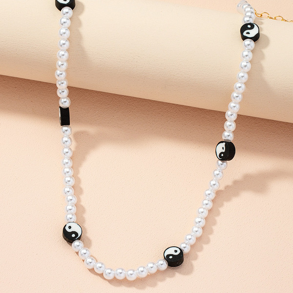 Bulk Jewelry Wholesale fashion gossip pearl necklace JDC-NE-AYN023 Wholesale factory from China YIWU China