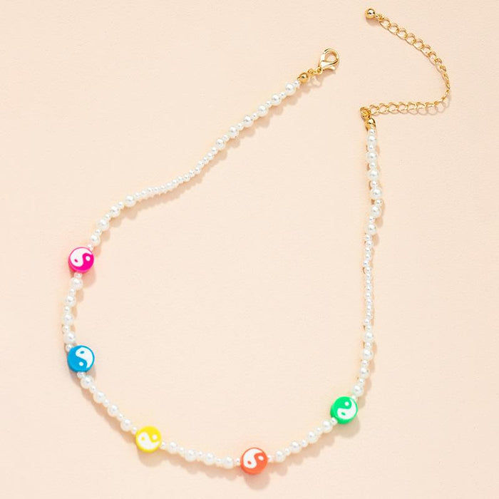 Bulk Jewelry Wholesale fashion gossip pearl necklace JDC-NE-AYN023 Wholesale factory from China YIWU China