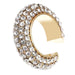 Wholesale fashion high sense C-shaped Rhinestone Earrings JDC-ES-KQ141 Earrings JoyasDeChina White KC gold Wholesale Jewelry JoyasDeChina Joyas De China