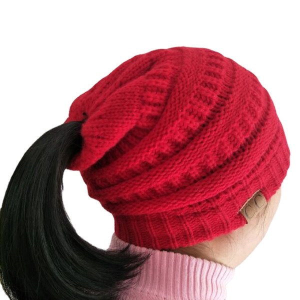 Wholesale fashion horsetail hat knitted hat JDC-FH-GSXK010 Fashionhat 雄魁 Wholesale Jewelry JoyasDeChina Joyas De China