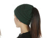 Wholesale fashion horsetail hat knitted hat JDC-FH-GSXK010 Fashionhat 雄魁 Green CC Wholesale Jewelry JoyasDeChina Joyas De China