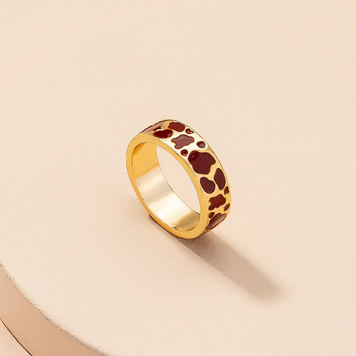 Bulk Jewelry Wholesale fashion leopard print ring JDC-RS-AYN024 Wholesale factory from China YIWU China