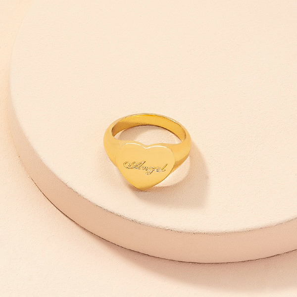 Wholesale fashion love letter ring JDC-RS-AYN027 Rings JoyasDeChina Wholesale Jewelry JoyasDeChina Joyas De China