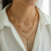Wholesale fashion metal cross necklace JDC-NE-RL011 NECKLACE JoyasDeChina Main graph color Wholesale Jewelry JoyasDeChina Joyas De China