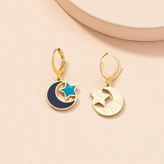 Bulk Jewelry Wholesale fashion moon star earrings JDC-ES-AYN011 Wholesale factory from China YIWU China