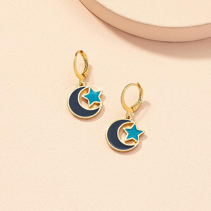 Bulk Jewelry Wholesale fashion moon star earrings JDC-ES-AYN011 Wholesale factory from China YIWU China