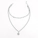 Wholesale fashion retro pearl pendant collarbone chain jewelry JDC-NE-KQ005 NECKLACE JoyasDeChina Wholesale Jewelry JoyasDeChina Joyas De China