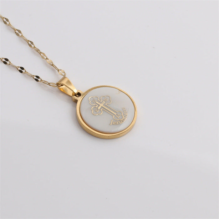 Wholesale fashion shell cross necklace for men JDC-NE-ML050 NECKLACE JoyasDeChina 16 Wholesale Jewelry JoyasDeChina Joyas De China