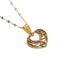 Wholesale fashion simple full Rhinestone Heart Necklace JDC-NE-ML105 NECKLACE JoyasDeChina 1ML-SSN0026+ lip chain. Wholesale Jewelry JoyasDeChina Joyas De China