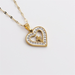Wholesale fashion simple full Rhinestone Heart Necklace JDC-NE-ML105 NECKLACE JoyasDeChina Wholesale Jewelry JoyasDeChina Joyas De China