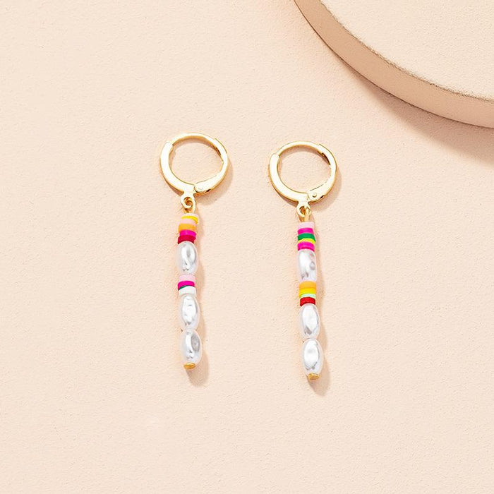 Bulk Jewelry Wholesale fashion soft pottery Pearl Earrings JDC-ES-AYN009 Wholesale factory from China YIWU China