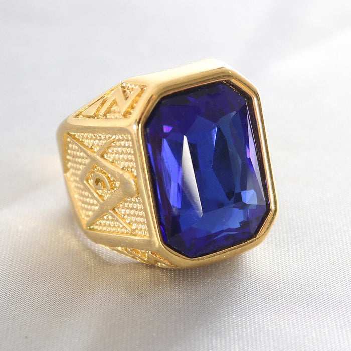 Wholesale Fashion Stainless Steel Masonic Rings for Men and Women JDC-RS-MRD053 Rings 美日德 4 No. 7 Wholesale Jewelry JoyasDeChina Joyas De China