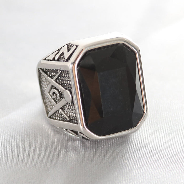 Wholesale Fashion Stainless Steel Masonic Rings for Men and Women JDC-RS-MRD053 Rings 美日德 5 No. 7 Wholesale Jewelry JoyasDeChina Joyas De China